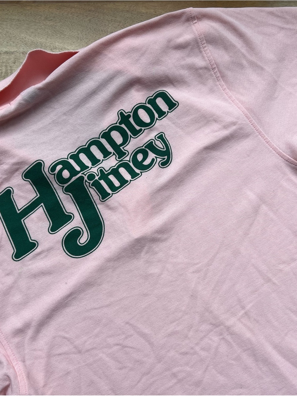 Rare The Ranch Montauk x Hampton Jitney Pink Polo Shirt Size M